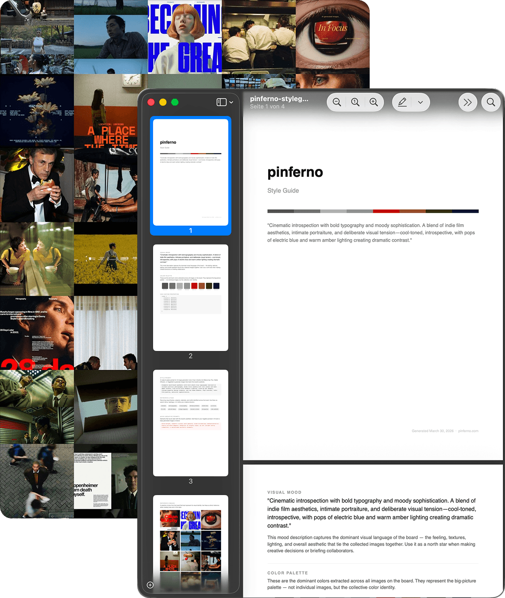 Styleguide & contact sheet